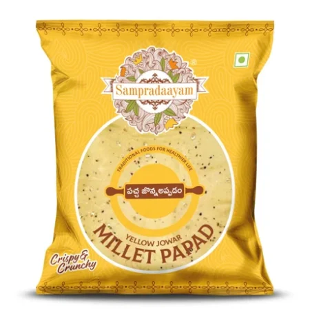 Yellow Jowar Millet Papad -80g